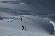 Walking amongst the holes (Tramping Ice Lake Dec 2015)