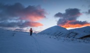 Walking in the morning (Ski Touring Snowy Gorge Hut Aug 2021)