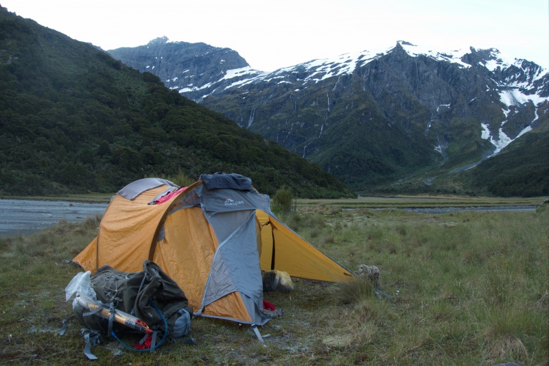 Tent at Ruth Flat (Rabbit Pass Tramp Dec 2014)