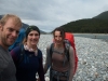 After crossing the Makarora River (Rabbit Pass Tramp Dec 2014)
