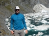 Cris at Crucible Lake (Rabbit Pass Tramp Dec 2014)