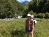 Leonie near river (Rabbit Pass Tramp Dec 2014)