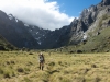 Walking towards Young Hut (Rabbit Pass Tramp Dec 2014)