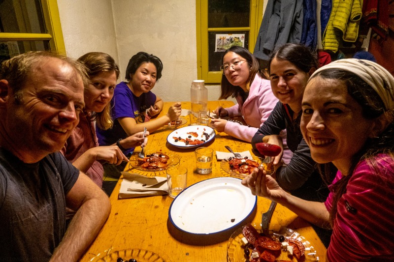 Dinner at the hut (Weekend in Montserrat Nov 2023)