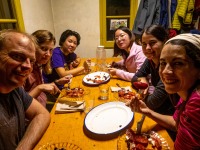 Dinner at the hut (Weekend in Montserrat Nov 2023)