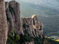 Looking down to the window in the rock (Weekend in Montserrat Nov 2023)