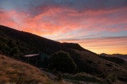 Hut at sunrise (Rod Donald Hut March 2021)