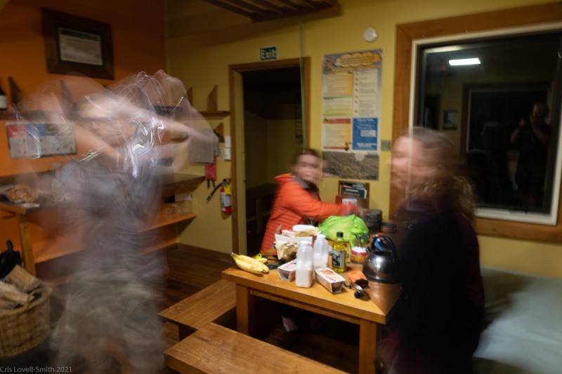 Simon is a blurry monster (Rod Donald Hut March 2021)