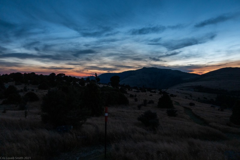 Walking along the ridge (Rod Donald Hut March 2021)