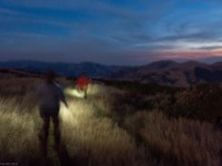 Blurry walking in the night (Rod Donald Hut March 2021)