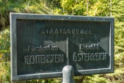 The border between Lechtenstein and Austria (Three Sisters 2018)