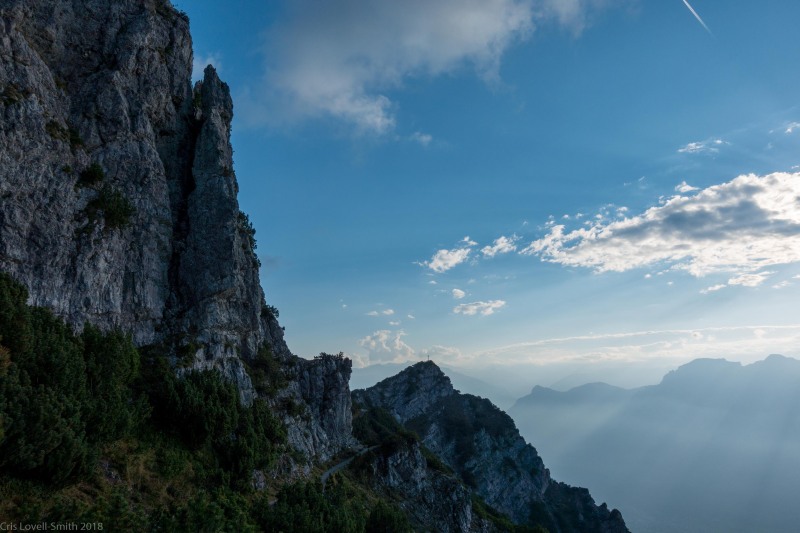 View back along the ridge (Three Sisters 2018)