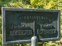 The border between Lechtenstein and Austria (Three Sisters 2018)
