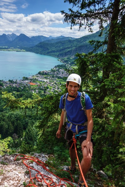 Sebas at the top (Salzkammergut Adventures)