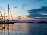 Kayaking in the evening (Seakayaking Croatia Oct 2022)
