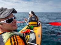 Setting off in the kayak (Seakayaking Croatia Oct 2022)