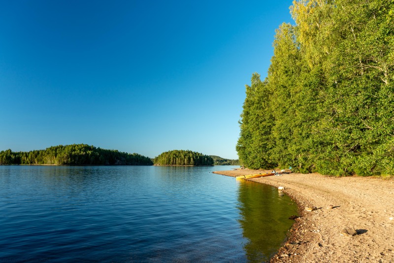 Camp found for the night (Seakayaking Sweden, August 2024)