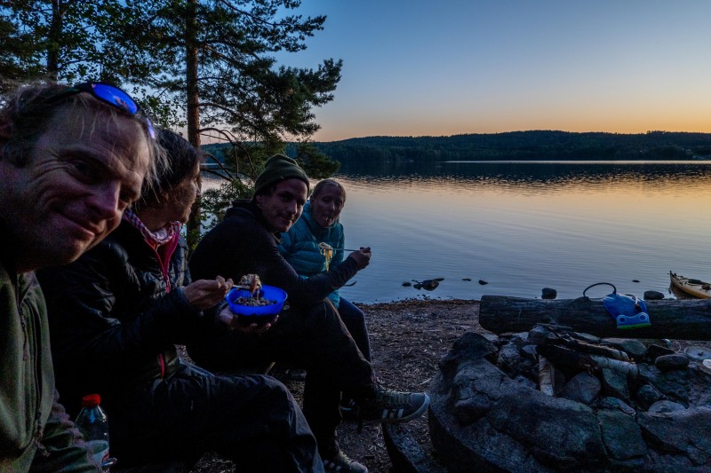 Dinner time (Seakayaking Sweden, August 2024)