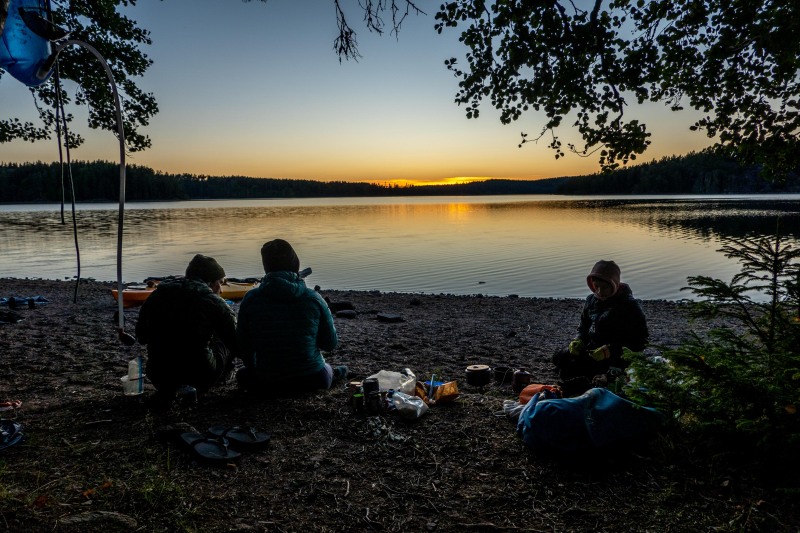 Getting dinner ready (Seakayaking Sweden, August 2024)