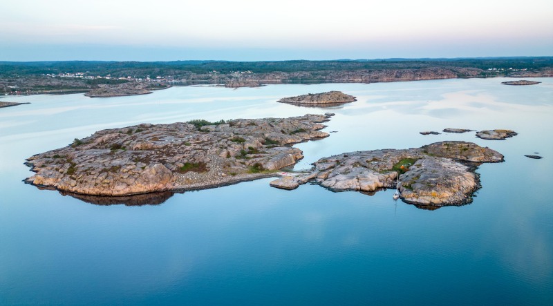 Our island from above (Seakayaking Sweden, August 2024)