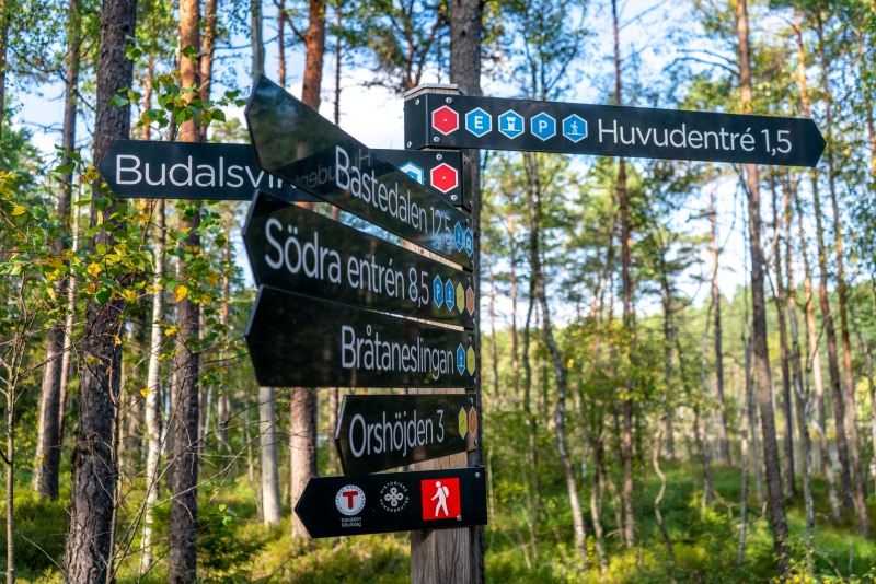 Swedish walking signs (Seakayaking Sweden, August 2024)