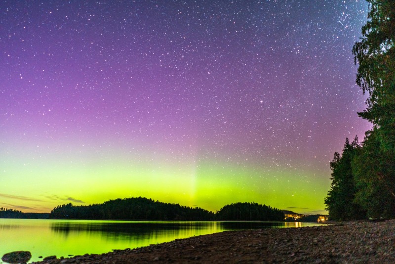 The northern lights (Seakayaking Sweden, August 2024)