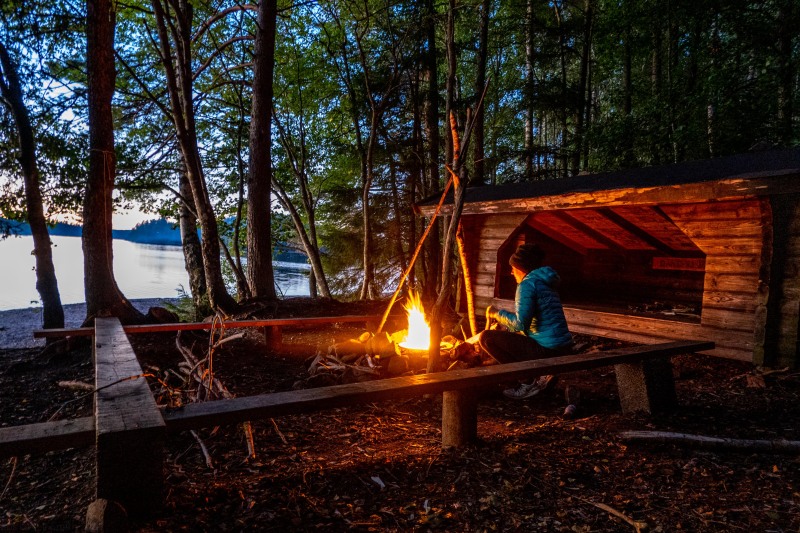 Time for a fire (Seakayaking Sweden, August 2024)