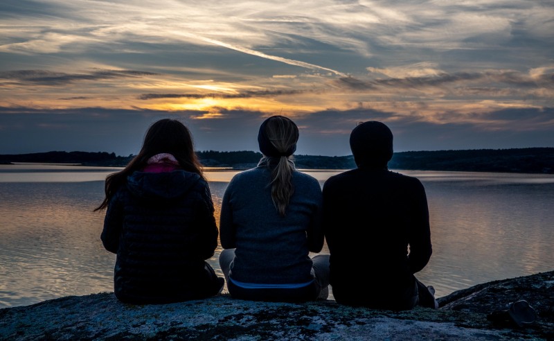 Watching the sun set (Seakayaking Sweden, August 2024)