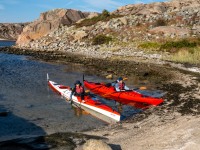 Landing for the night (Seakayaking Sweden, August 2024)