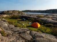 Our camp for the night (Seakayaking Sweden, August 2024)