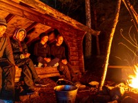 Watching the fire (Seakayaking Sweden, August 2024)
