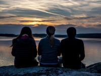 Watching the sun set (Seakayaking Sweden, August 2024)