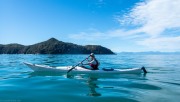 Ellen kayaking (Seakayaking Abel Tasman April 2021)