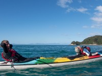 Taking a break (Seakayaking Abel Tasman April 2021)