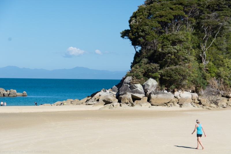 Leonie at Mosquito Bay 3 (Seakayaking Abel Tasman Dec 2014)