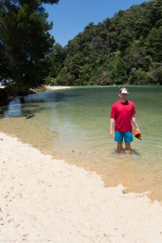 Paddling at Apple Tree Bay (Seakayaking Abel Tasman Dec 2014)
