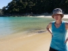 Leonie at the beach (Seakayaking Abel Tasman Dec 2014)