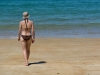 Leonie on the beach (Seakayaking Abel Tasman Dec 2014)