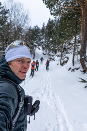 All heading up (Ski Touring Andorra April 2022)