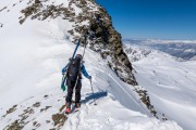 Johannes on the saddle (Ski Touring Andorra April 2022)