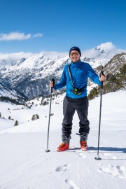 Johannes posing (Ski Touring Andorra April 2022)