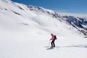 Milan on the descent (Ski Touring Andorra April 2022)