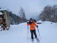 Ari in the snow (Ski Touring Andorra April 2022)