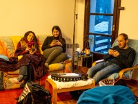 Back at the flat (Ski Touring Andorra April 2022)