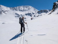 Heading to the next saddle (Ski Touring Andorra April 2022)