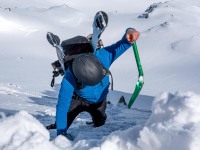 Johannes making epic moves (Ski Touring Andorra April 2022)