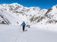 Johannes on skis (Ski Touring Andorra April 2022)
