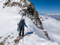 Johannes on the saddle (Ski Touring Andorra April 2022)