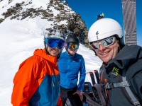 Us at the saddle (Ski Touring Andorra April 2022)