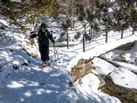 Walking with skis (Ski Touring Andorra April 2022)